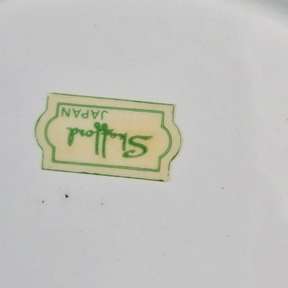 Vintage 1984 Shafford Japan Shrimp Cocktail Plates White Ceramic Set of 2 6.25in